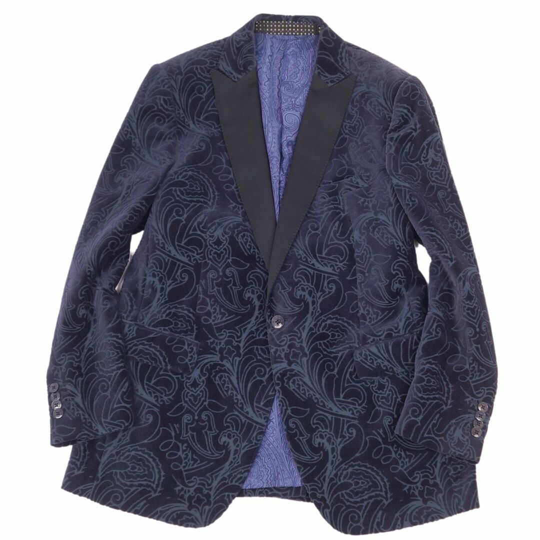 美品 エトロ ETRO ジャケット テーラード ベロア ペイズリー シングル 1ボタン 裏地総柄 メンズ アウター 52(L相当) ネイビー | フリマアプリ ラクマ 美品 エトロ ETRO ジャケット テーラード ベロア ペイズリー シングル 1ボタン 裏地総柄 メンズ アウター 52(L相当) ネイビー | フリマアプリ ラクマ