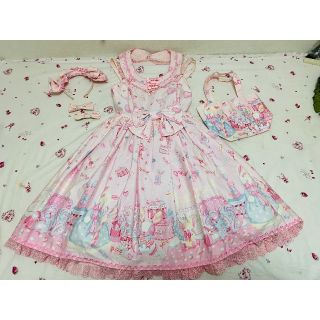 アンジェリックプリティー(Angelic Pretty)のアンジェリックプリティ ジャンパースカート(ひざ丈ワンピース)