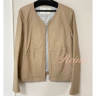 qualite - ほぼ新品✨カリテ✨レザージャケット ブルゾン コート