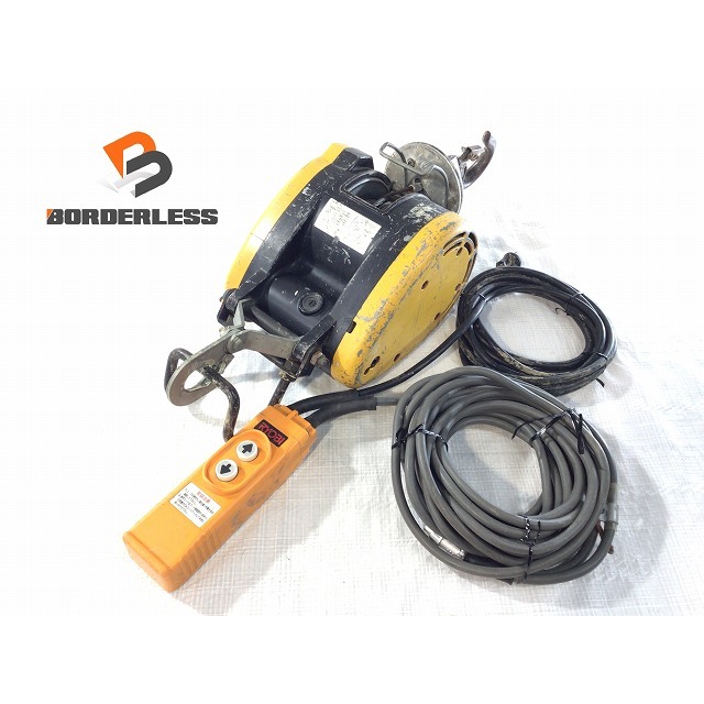 ☆品☆RYOBI リョービ 電動ウインチ WI-125 荷重130kg 電動ウィンチ 荷揚げ 吊り具 67065