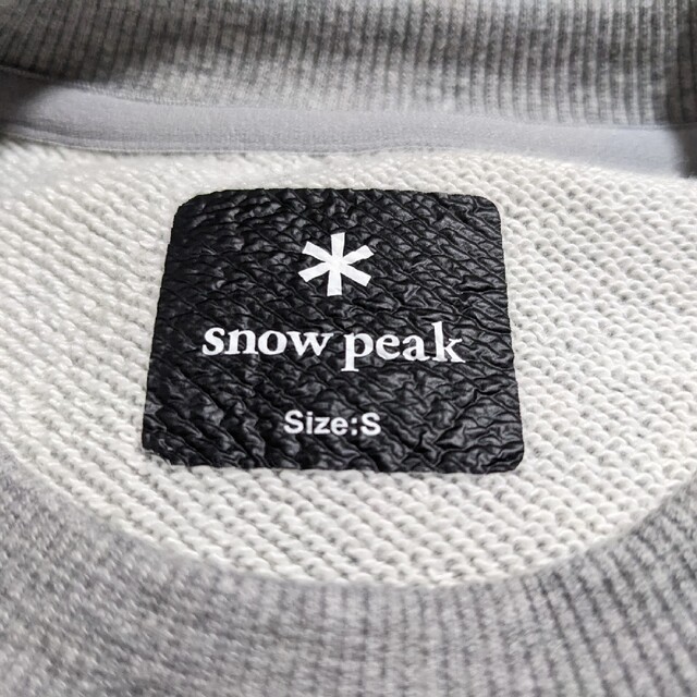 Snow Peak(スノーピーク)のスノーピーク スウェット グレー S メンズのトップス(スウェット)の商品写真