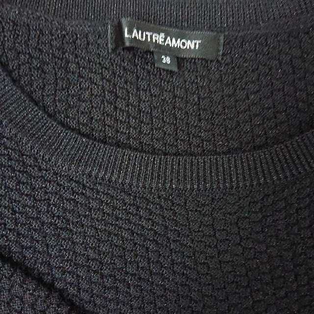 LAUTREAMONT ロートレアモン ニット 黒 38 M レディースのトップス(ニット/セーター)の商品写真