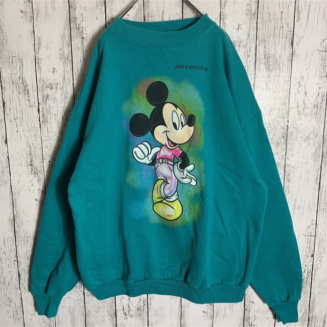 Disney - 【激レア】古着 90s OLD ミッキー スウェット L トレーナー