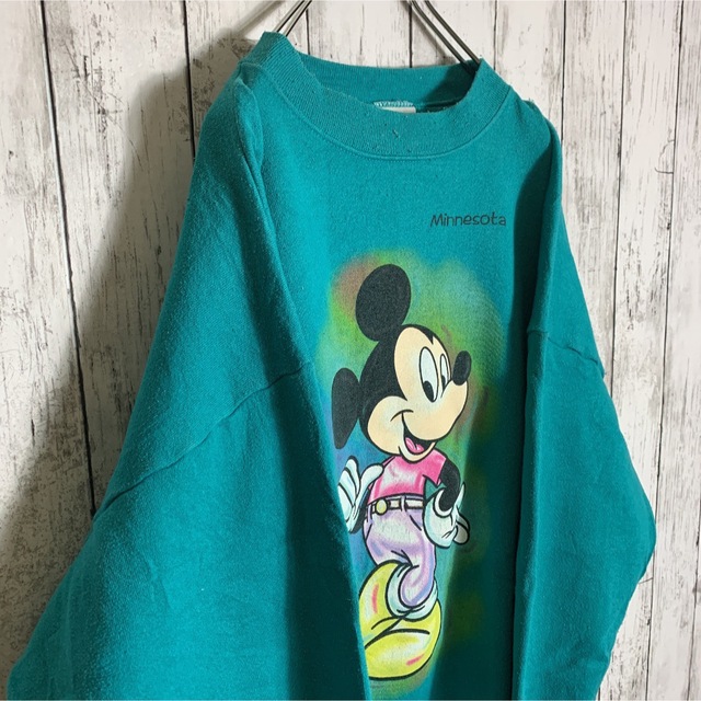 Disney - 【激レア】古着 90s OLD ミッキー スウェット L トレーナー