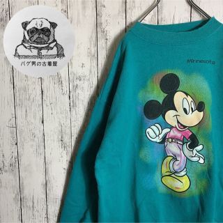 ディズニー(Disney)の【激レア】古着 90s OLD ミッキー スウェット L トレーナー ★USA製(スウェット)