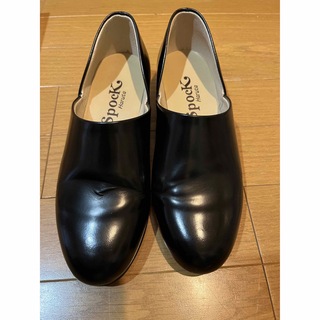 ハルタ(HARUTA)のHARUTA スポックシューズ　黒　23.5(ローファー/革靴)