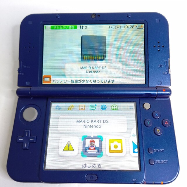 newニンテンドー3DSLL メタリックブルー　画面極美品　Nintendo