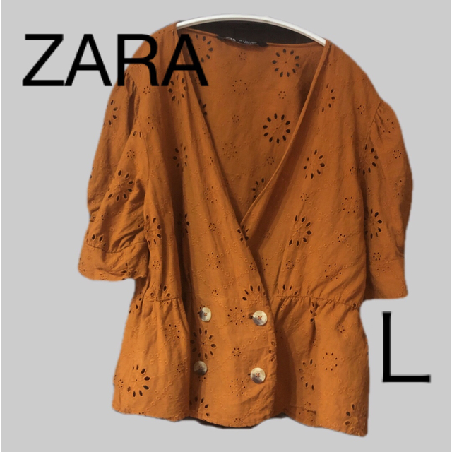 ZARA(ザラ)のZARA  ザラ　レース　ブラウス レディースのトップス(シャツ/ブラウス(半袖/袖なし))の商品写真