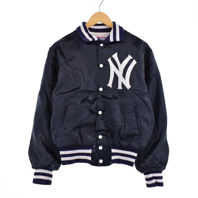 80’s Yankees ナイロンスタジャン ワッペンロゴ vintage