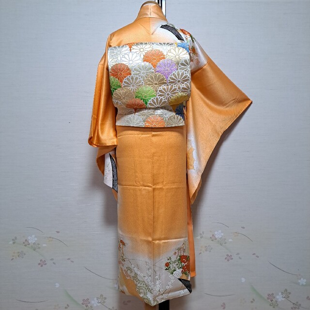正絹 草花文 金駒刺繍 金彩 訪問着5点セット | gulatilaw.com