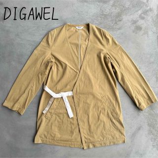 ディガウェル(DIGAWEL)のDIGAWEL ディガウェル 作務衣 シャツ ジャケット ノーカラー 日本製(ノーカラージャケット)