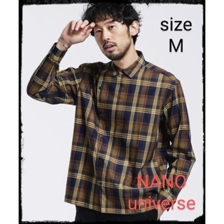 ナノユニバース(nano・universe)の【美品】イレギュラーマドラスチェックシャツ(シャツ)