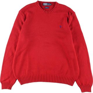 ラルフローレン(Ralph Lauren)の古着 ラルフローレン Ralph Lauren POLO by Ralph Lauren コットンニットセーター メンズL /eaa314563(ニット/セーター)