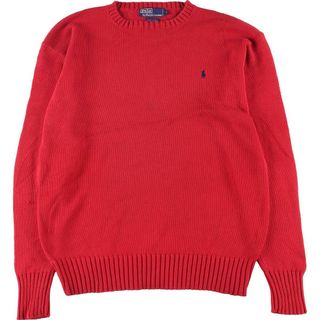 ラルフローレン(Ralph Lauren)の古着 ラルフローレン Ralph Lauren POLO by Ralph Lauren コットンニットセーター メンズL /eaa314567(ニット/セーター)