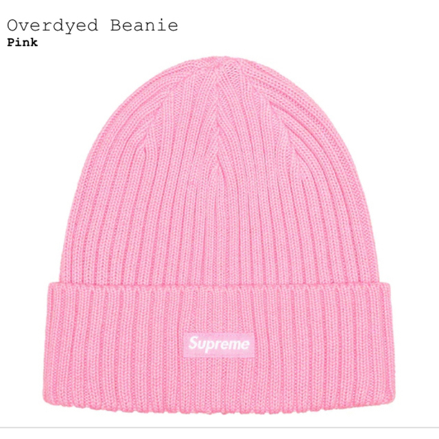 23SS SUPREME OVERDYED BEANIE “PINK“ニットキャップ