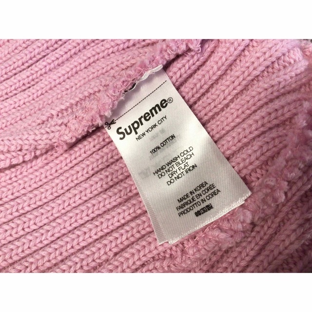 Supreme(シュプリーム)の23SS SUPREME OVERDYED BEANIE “PINK“ メンズの帽子(ニット帽/ビーニー)の商品写真