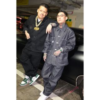 BUDSPOOL GAKKIN 舐達麻 麻 LOGO DENIM JACKET-