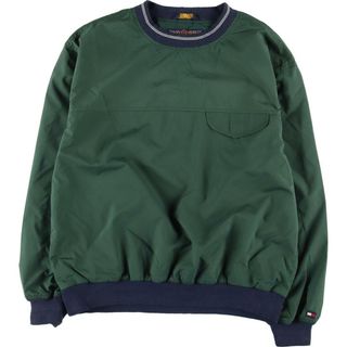 トミーヒルフィガー(TOMMY HILFIGER)の古着 90年代 トミーヒルフィガー TOMMY HILFIGER GOLF バックロゴ 袖ロゴ ウォームアッププルオーバー メンズL ヴィンテージ /eaa311173(ナイロンジャケット)