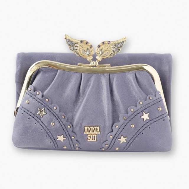 箱付き ANNASUI ニケ 口金二つ折り財布 パープル | wic-capital.net