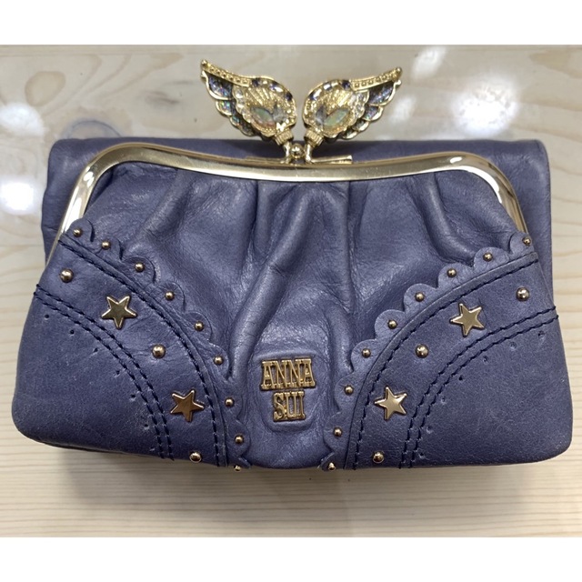 ANNA SUI(アナスイ)ニケ/二つ折財布ウォレット(ゴールド)