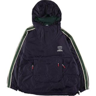 トミーヒルフィガー(TOMMY HILFIGER)の古着 80年代 トミーヒルフィガー TOMMY HILFIGER バックプリント アノラックパーカー メンズXL ヴィンテージ /eaa312664(ナイロンジャケット)