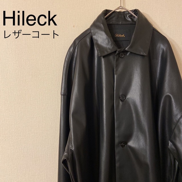 Hileck ハイレック オーバーサイズ レザーコート ジャケットジャケット/アウター