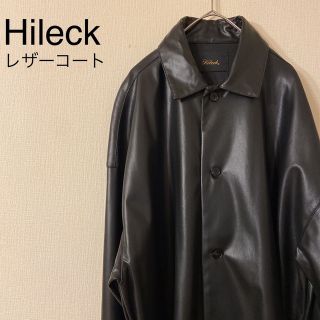 Hileck ハイレック オーバーサイズ レザーコート ジャケット(レザージャケット)