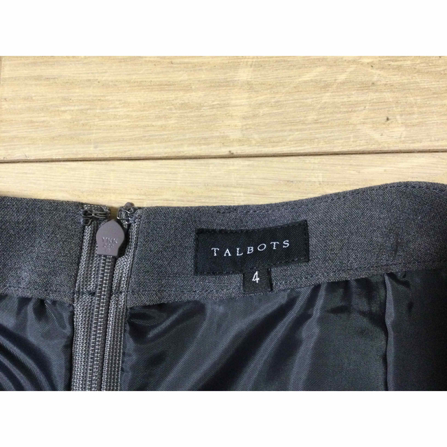 TALBOTS(タルボット)のタルボット　スカート　4   Lsize  チャコールグレー レディースのスカート(ひざ丈スカート)の商品写真
