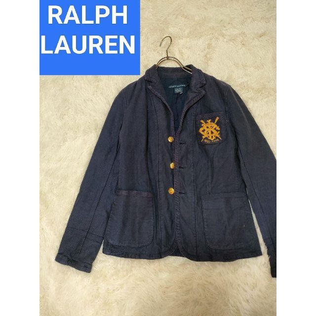 POLO RALPH LAUREN(ポロラルフローレン)のラルフローレン　ポロラルフローレン　紺ブレ　金ボタン　エンブレム　ブレザー レディースのジャケット/アウター(テーラードジャケット)の商品写真