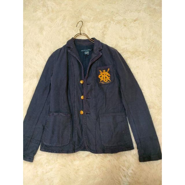 POLO RALPH LAUREN(ポロラルフローレン)のラルフローレン　ポロラルフローレン　紺ブレ　金ボタン　エンブレム　ブレザー レディースのジャケット/アウター(テーラードジャケット)の商品写真