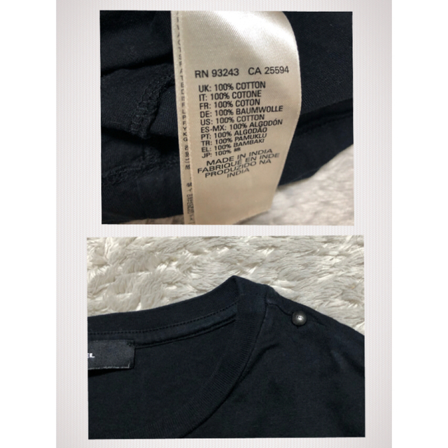 DIESEL(ディーゼル)のDIESEL ディーゼル  Heart line Tシャツ メンズのトップス(Tシャツ/カットソー(半袖/袖なし))の商品写真