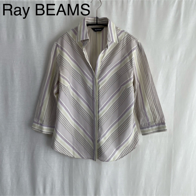 Ray BEAMS(レイビームス)のRay BEAMS レイビームス コットンシャツ ストライプ レディースのトップス(シャツ/ブラウス(長袖/七分))の商品写真