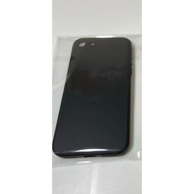 iPhoneSE / 8 / 7 シリコンケース ブラック スマホ/家電/カメラのスマホアクセサリー(Androidケース)の商品写真