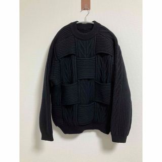 YOKE ヨーク　21aw クロッシングケーブルクルーネックニット　セーター　3