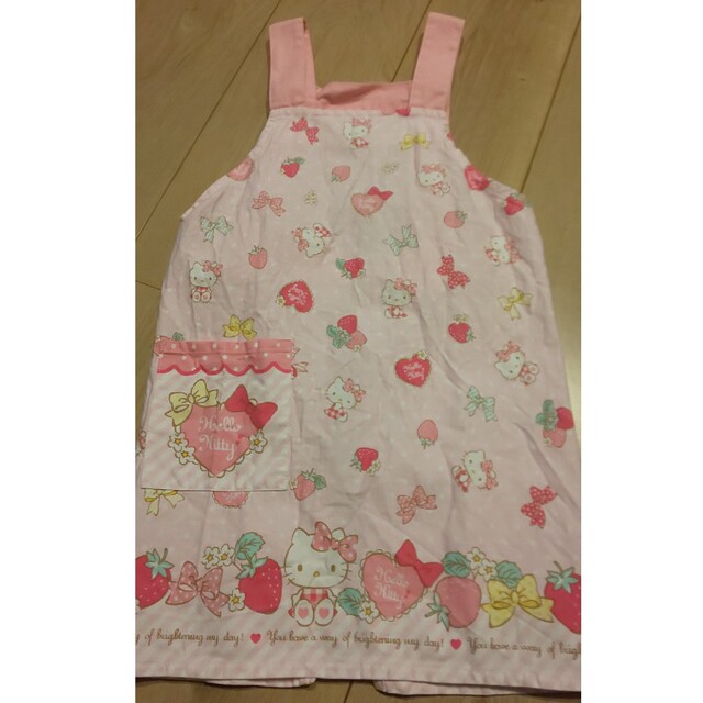 ハローキティ(ハローキティ)のキティエプロン キッズ/ベビー/マタニティのキッズ服女の子用(90cm~)(その他)の商品写真