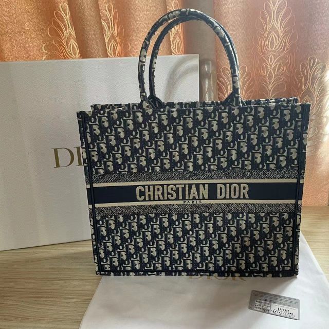 絶対一番安い Dior - ディオール ブックトート ラージ ネイビー トート
