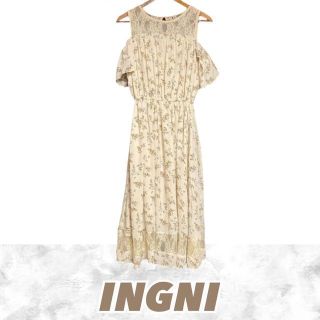 イング(INGNI)のINGNI ノースリーブ ロング ワンピース 花柄 オフショル(ロングワンピース/マキシワンピース)