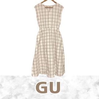 ジーユー(GU)の【セール価格】 GU ワンピース チェック柄 ノースリーブ(ロングワンピース/マキシワンピース)