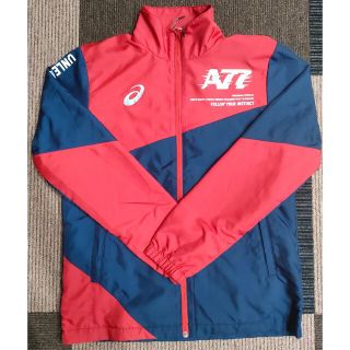 アシックス(asics)の【新品】アシックス（ASICS） A77(水嶋ヒロ)　ウインドブレーカー　紺赤①(ナイロンジャケット)