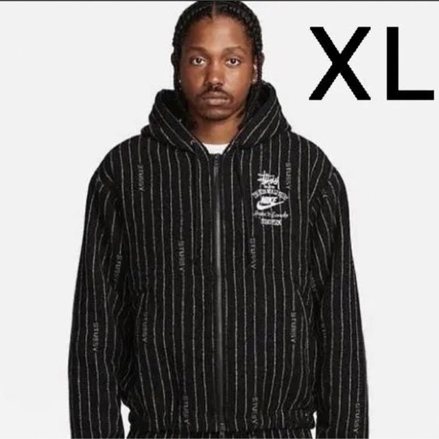 Stussy x Nike Striped Wool Jacket XL