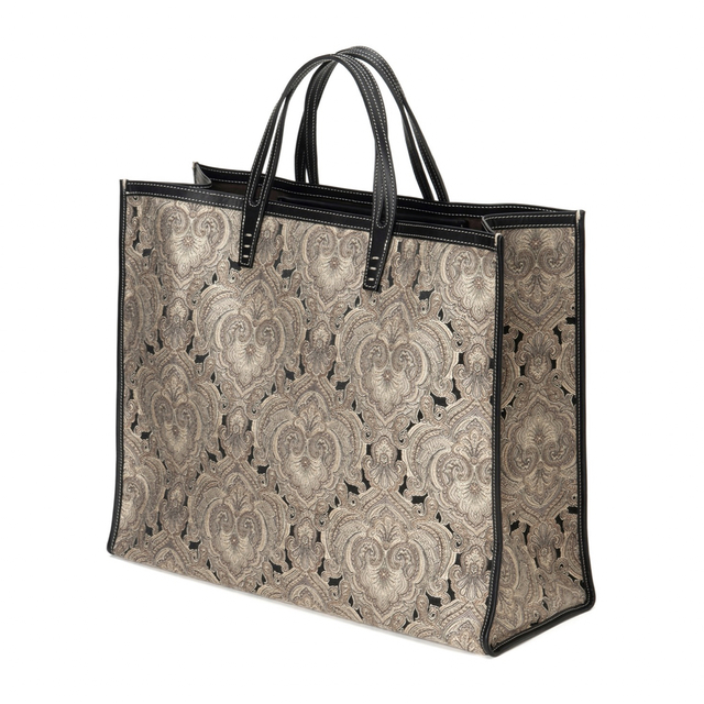 A VACATION(アヴァケーション)のA VACATION TANK TOTE BAG/PAISLEY BLACK レディースのバッグ(トートバッグ)の商品写真