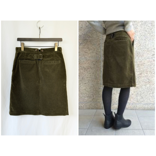 MARGARET HOWELL - MHL. HEAVY CORDUROY 膝丈スカート 2 MARGARET HOWELL - MHL. HEAVY CORDUROY 膝丈スカート 2