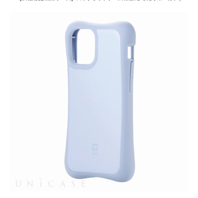 ELECOM(エレコム)のiPhone12 mini ケース　ハイブリッドケース finch ブルー スマホ/家電/カメラのスマホアクセサリー(iPhoneケース)の商品写真