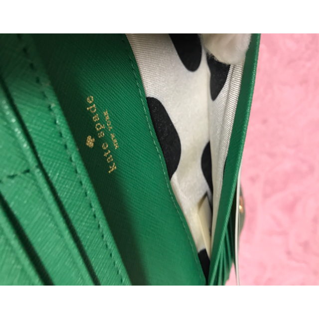 kate spade new york(ケイトスペードニューヨーク)の【さきめぐ様専用】新品 & 未使用 Kate spade グリーン 長財布  レディースのファッション小物(財布)の商品写真