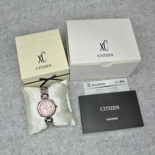 シチズン(CITIZEN)の美品稼働品 シチズン xC 電波ソーラー クロスシー チタン ハッピーフライト(腕時計)