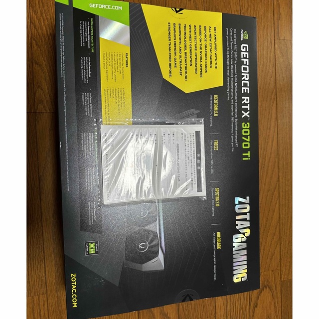 【新品未使用】ZOTAC GAMING GEFORCE RTX 3070 Ti