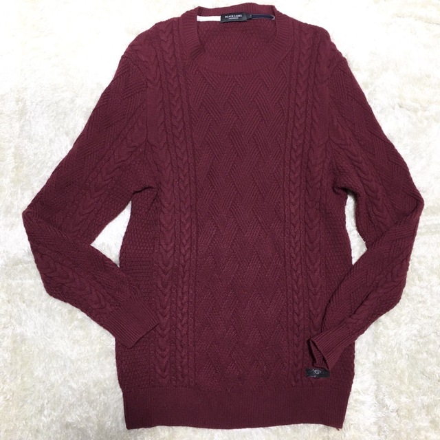 シルバー金具 ブラックレーベルクレストブリッジ カシミヤ混 ニット