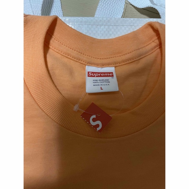 ☆新品　supreme watercolor tee Tシャツ L peach☆