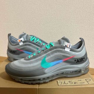 ナイキ(NIKE)のOFF-WHITE × NIKE AIR MAX 97 GREY 27.0cm(スニーカー)