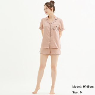 ジーユー(GU)のパジャマ（半袖＆ショートパンツ）Natsu Y  ピンク(パジャマ)
